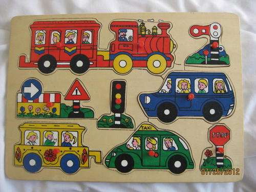 TRANSPORT PEG PUZZLE 8 PIECE