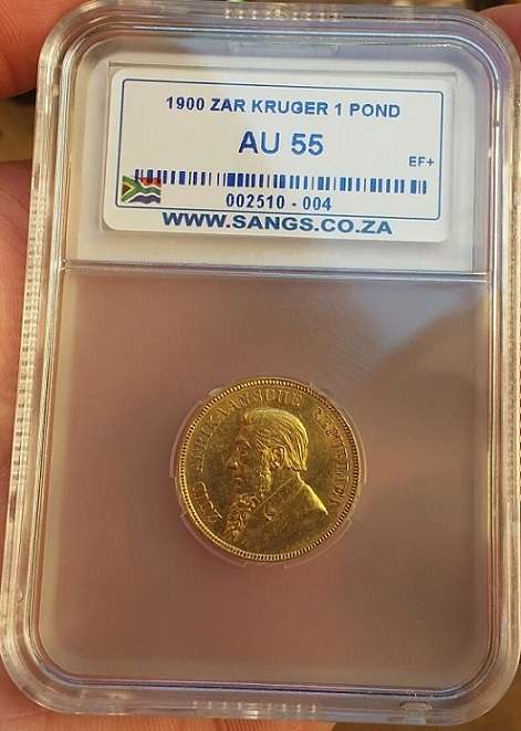 1900 ZAR Kruger Pond Graded AU55