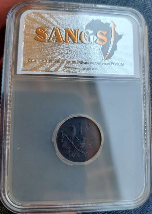 1965 Republic of South Africa 1c AFRIKAANS MS64