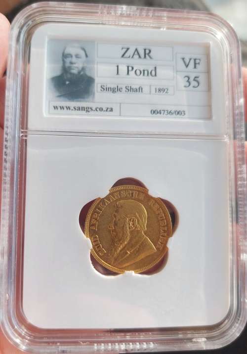 *1892 ZAR Kruger Single Shaft Pond graded*