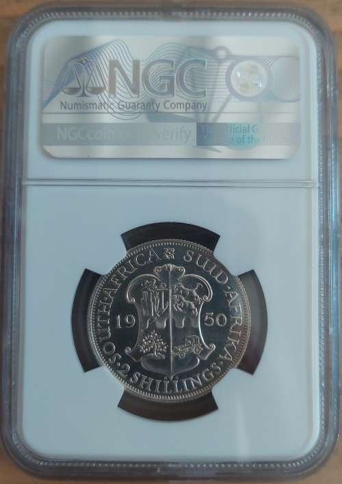 1950 Union of South Africa  2/  NGC Graded PF65
