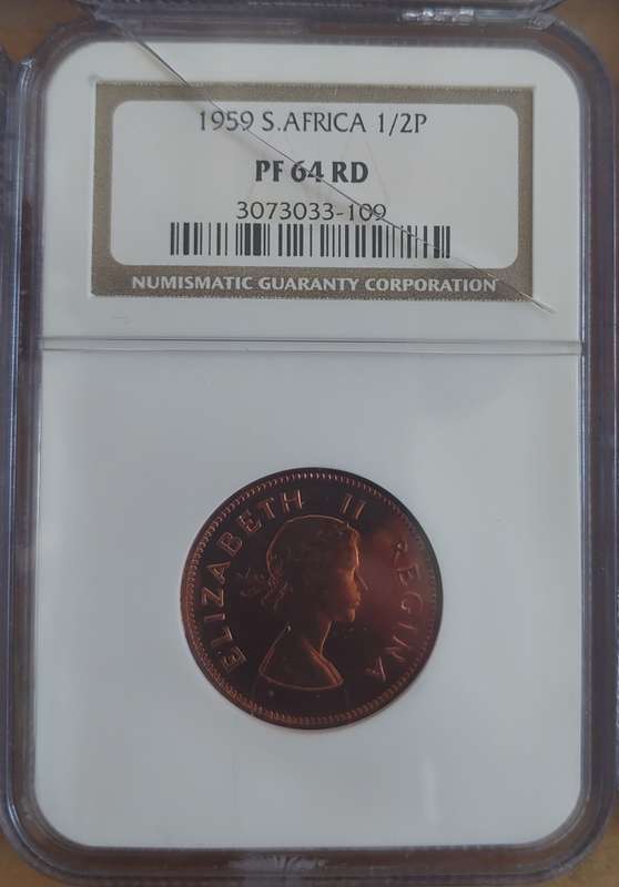 1959 Union of South Africa  Proof Set NGC  Graded