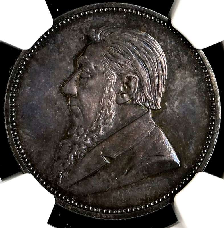*1892 ZAR Kruger Proof 2 Shillings NGC Graded PF63