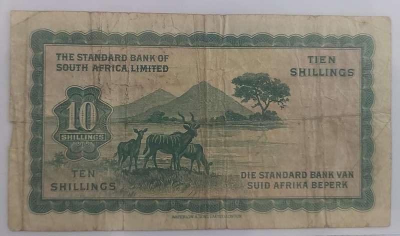 South West Africa(Windhoek) Standard Bank 10 Shillings 1946