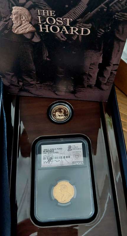 *1898/2019 ZAR Kruger Gold Lost Hoard set 1/4oz Krugerrand NGC