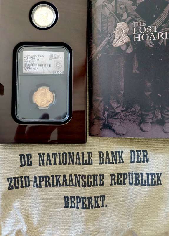 *1898/2019 ZAR Kruger Gold Lost Hoard set 1/4oz Krugerrand NGC