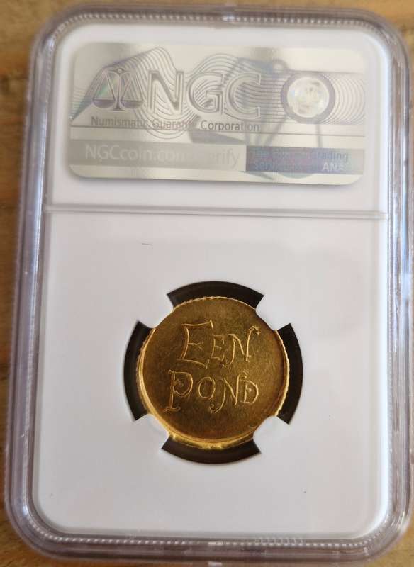 1902 ZAR Boer War Veldpond NGC Graded AU53