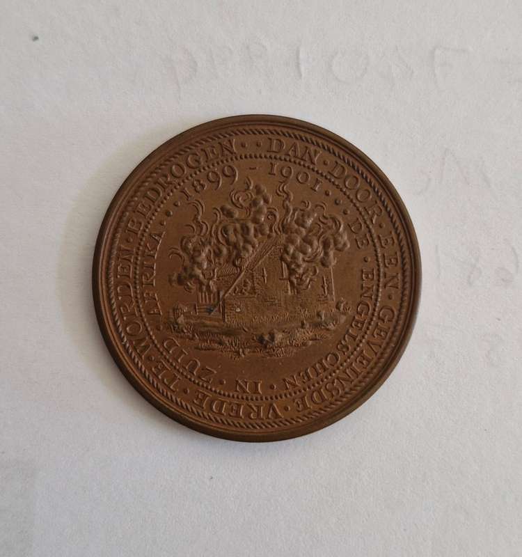 1901 Boer War Paul Kruger- Concentration Camps German Medal