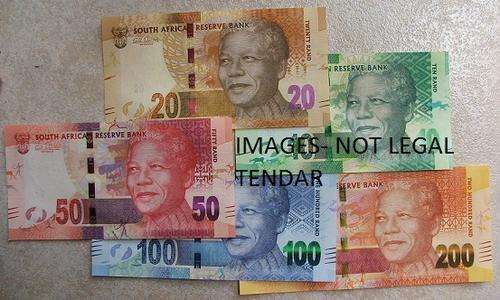 New Madiba - Nelson Mandela Set of Banknotes  R200-R10 UNC