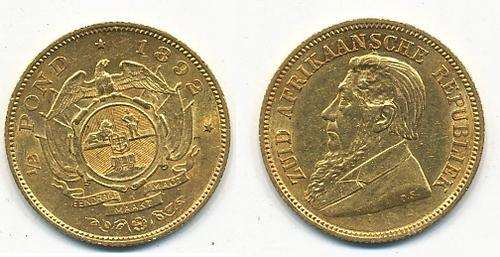 1892 ZAR Kruger Halfpond Pond