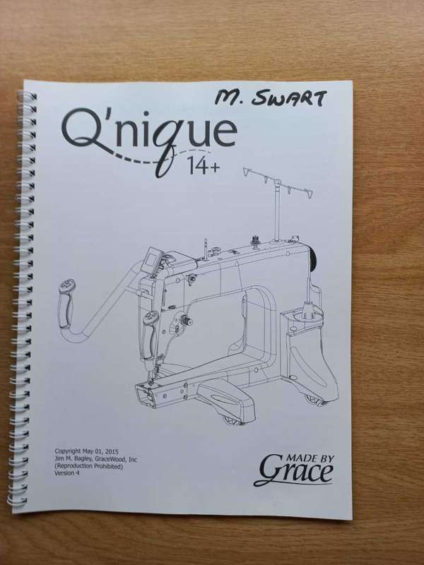 Grace Q`nique 14+ Quilting Machine and Frame