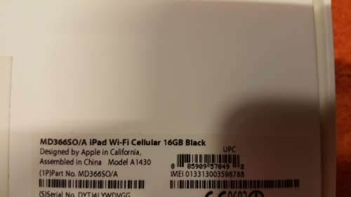 Apple iPad 3 Wifi + Cellular (GSM) (Model - A1430 South Africa)