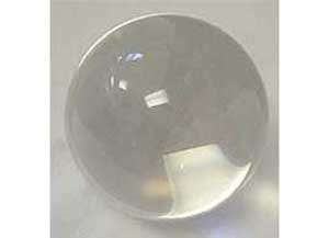 Clear Crystal Ball 110mm +  Book:Crystal Ball Gazing: The Complete Guide
