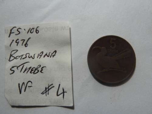 1976 Botswana 5 Thebe
