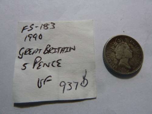 1992 United Kingdom of Great Britain & Northern Ireland 5 Pence
