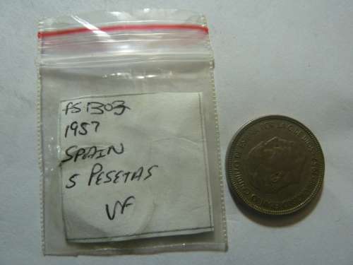 1957 Spain 5 peseta