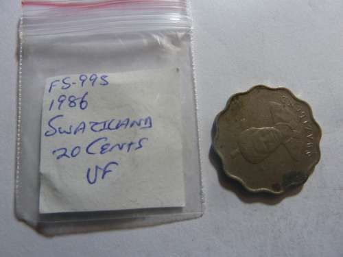 1986 Swaziland 20 cent