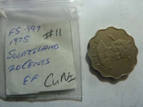 1975 Swaziland 20 cent