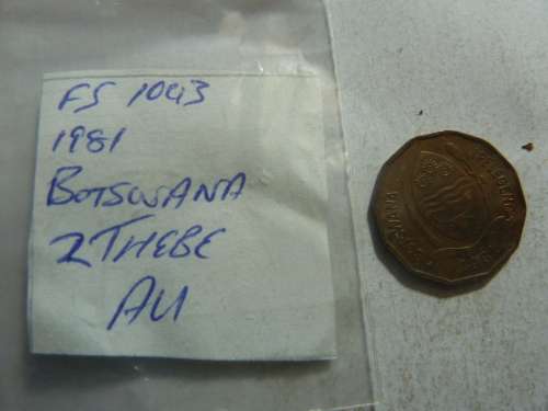 1981 Botswana 2 thebe