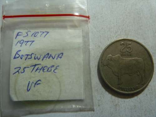 1977 Botswana 25 thebe