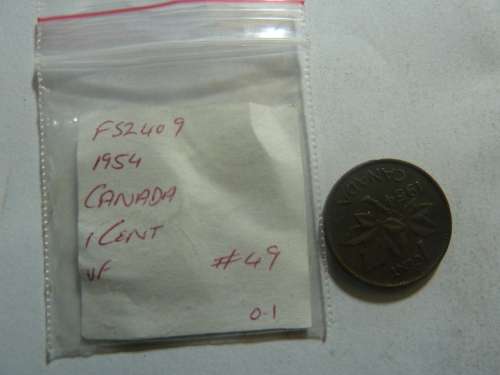1954 Canada 1 cent