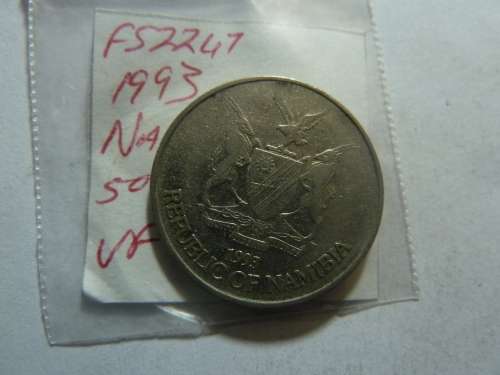 1993 Namibia 50 cents