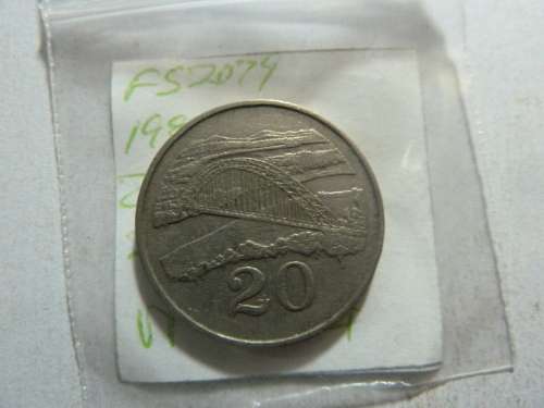 1980 Zimbabwe 20 cent