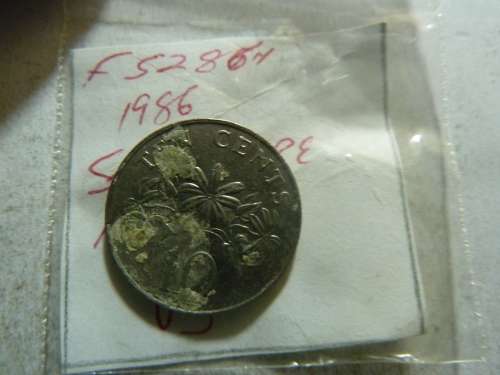 1986 Singapore 10 cents