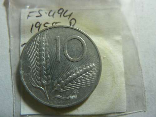 1955 Italy 10 lire