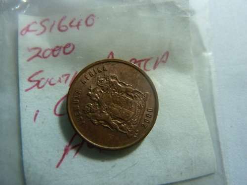 2000 Republic of South Africa 1 cent