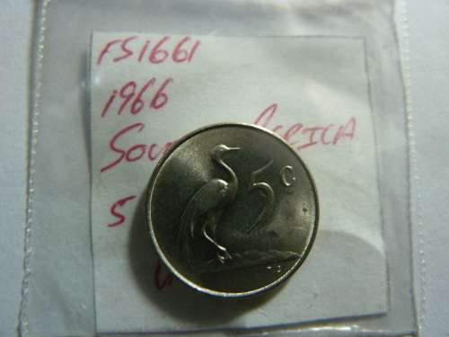 1966 Republic of South Africa 5 cent