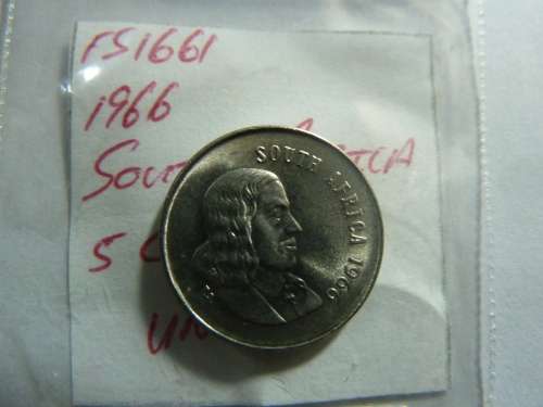 1966 Republic of South Africa 5 cent