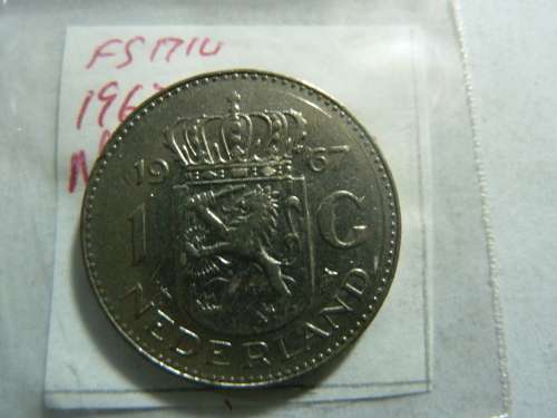 1967 Netherlands 1 gulden