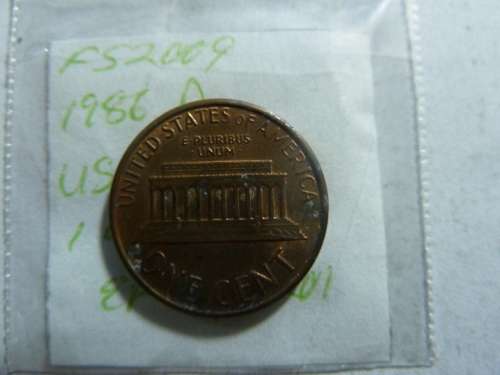 1986 United States of America 1 cent