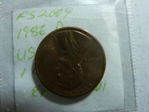 1986 United States of America 1 cent