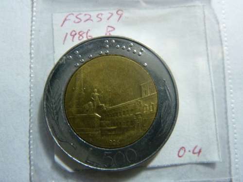 1986 Italy 500 lire