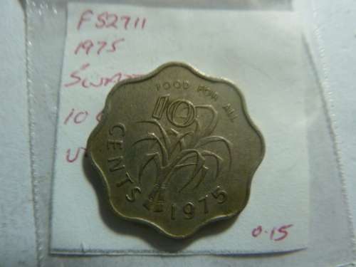 1975 Swaziland 10 cent