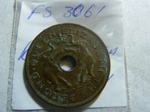 1957 Rhodesia and Nyasaland 1 penny