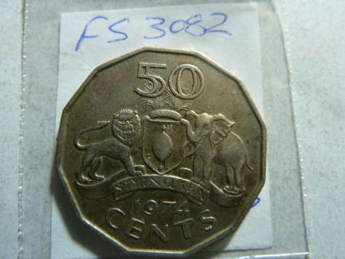 1974 Swaziland 50 cent