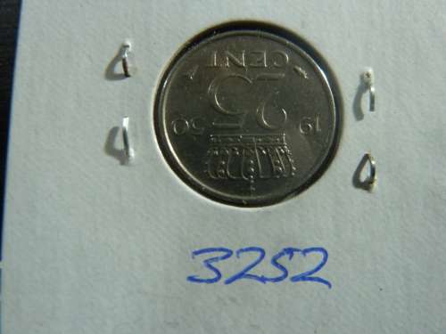 1950 Netherlands 25 cents
