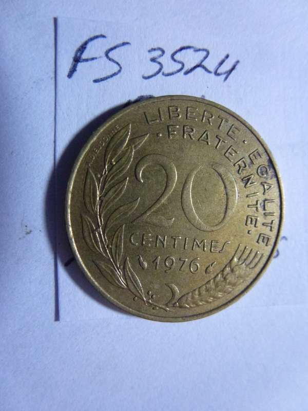 1976 France 20 centimes