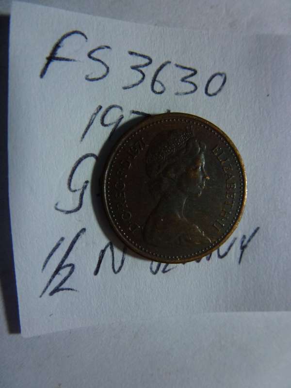 1971 Great Britain 1/2 new penny
