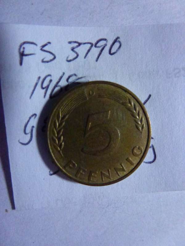 1968 Germany - Federal Republic 5 Pfennig