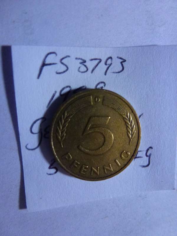 1989 Germany - Federal Republic 5 Pfennig