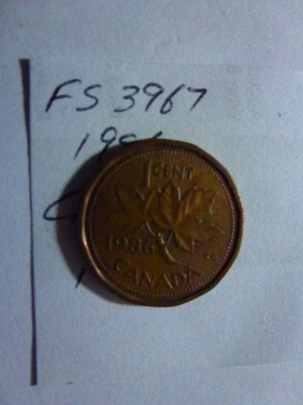 1986 Canada 1 cent