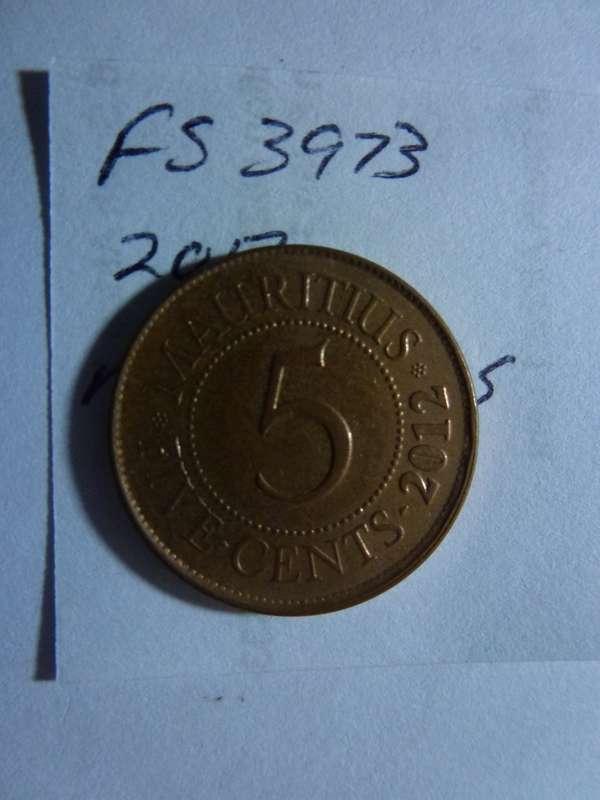 2012 Mauritius 5 cents