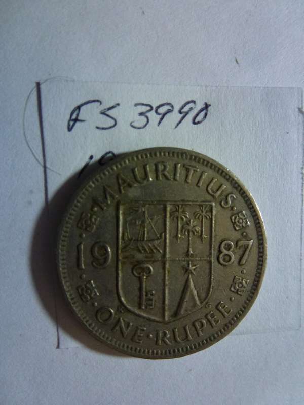 1987 Mauritius 1 rupee