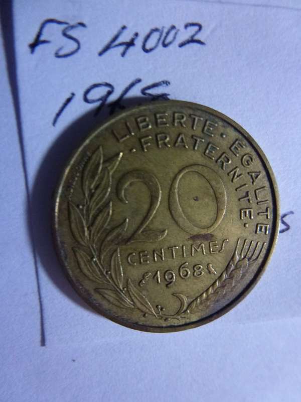 1968 France 1/2 franc