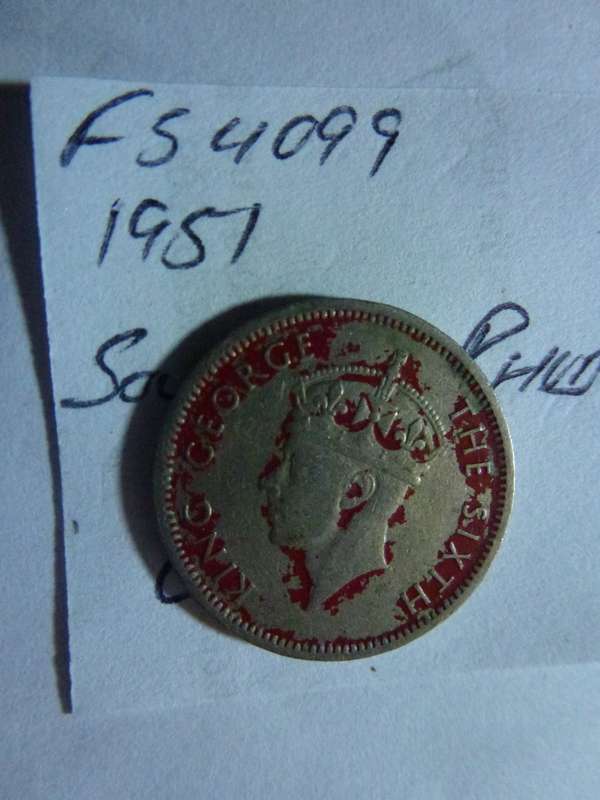 1951 Southern Rhodesia 6 pence