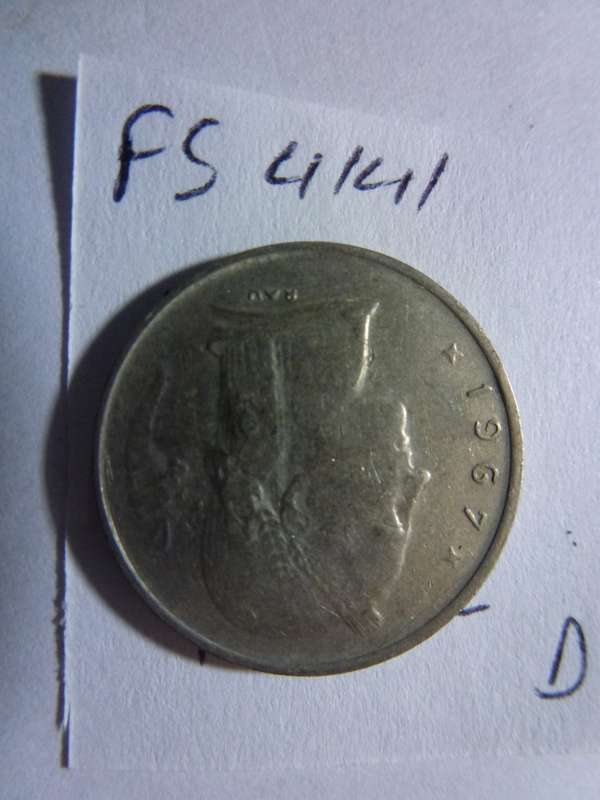1967 Belgium 1 franc